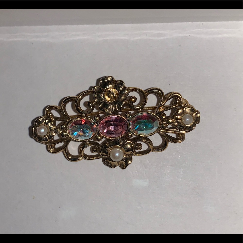 gold and jewel clothes pin